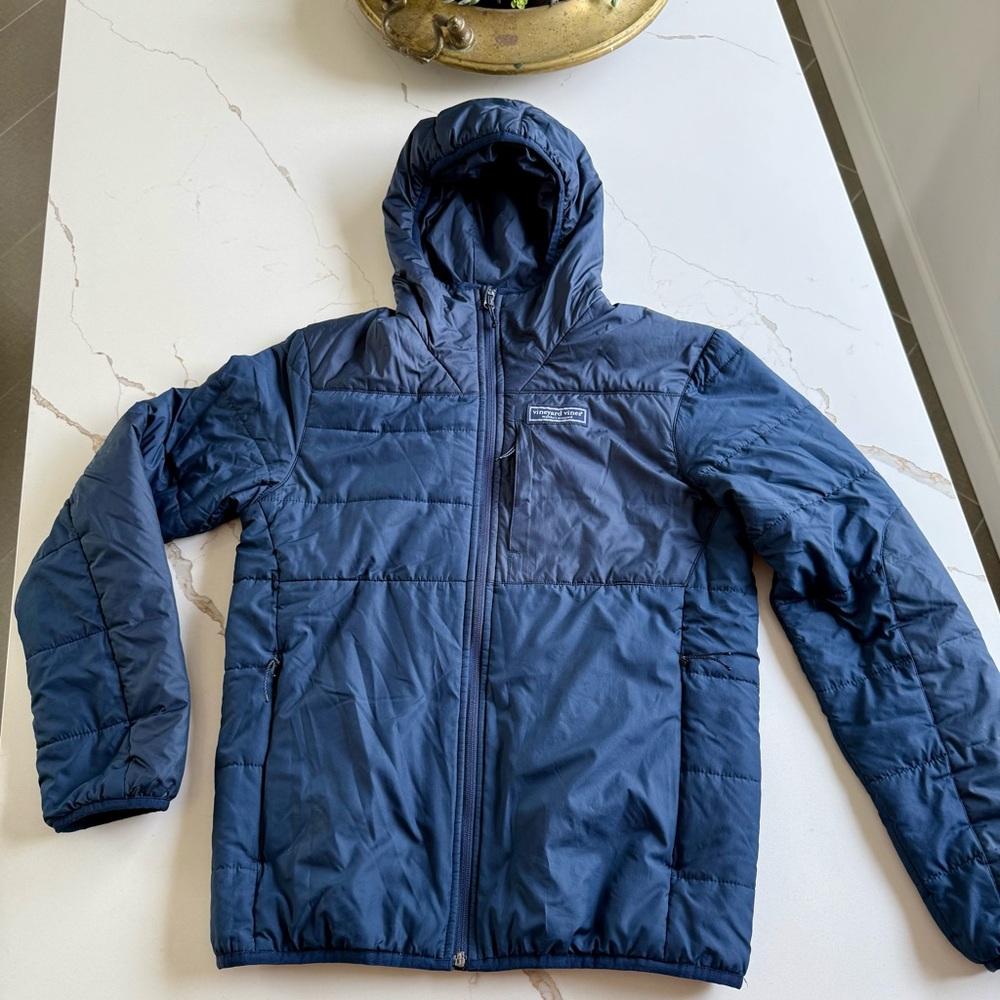 Vineyard Vines Navy Quilted Jacket Men’s XS or Boy’s L-XL